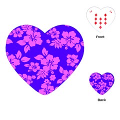 Hawaiian Evening Playing Cards (heart) 