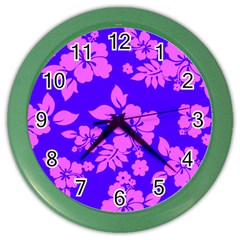 Hawaiian Evening Color Wall Clocks by AlohaStore