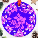 Hawaiian Evening Ornament (Round Filigree)  Front