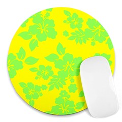 Bright Hawaiian Round Mousepads by AlohaStore