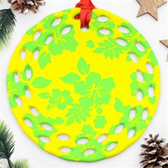 Bright Hawaiian Ornament (round Filigree)  by AlohaStore