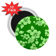 Green Hawaiian 2 25  Magnets (10 Pack)  by AlohaStore