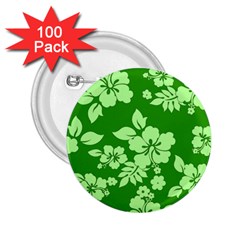 Green Hawaiian 2 25  Buttons (100 Pack)  by AlohaStore