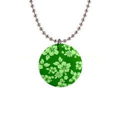 Green Hawaiian Button Necklaces by AlohaStore