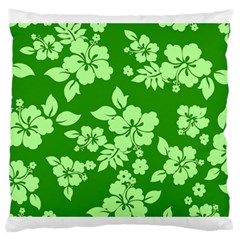 Green Hawaiian Large Cushion Case (two Sides) by AlohaStore