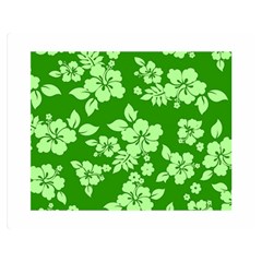 Green Hawaiian Double Sided Flano Blanket (medium) 