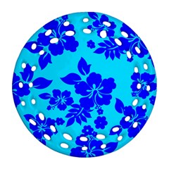 Hawaiian Ocean Round Filigree Ornament (2side)