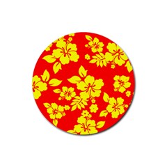 Hawaiian Sunshine Rubber Coaster (round)  by AlohaStore