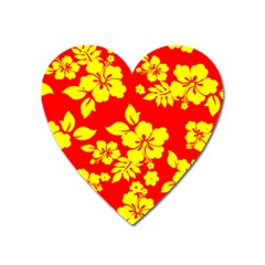 Hawaiian Sunshine Heart Magnet