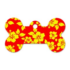 Hawaiian Sunshine Dog Tag Bone (two Sides) by AlohaStore