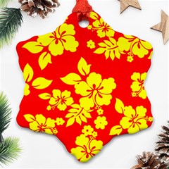 Hawaiian Sunshine Snowflake Ornament (2-side) by AlohaStore