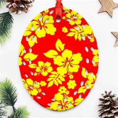 Hawaiian Sunshine Ornament (oval Filigree)  by AlohaStore