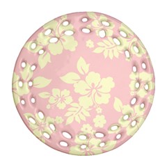 Pastel Hawaiian Round Filigree Ornament (2side) by AlohaStore