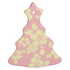 Pastel Hawaiian Christmas Tree Ornament (2 Sides)