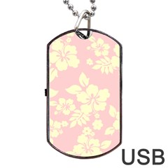 Pastel Hawaiian Dog Tag Usb Flash (one Side)