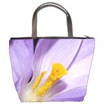 Purple Crocus Closeupl Bucket Bags Back