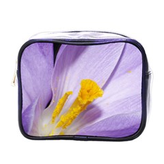 Crocus Closeupl Mini Toiletries Bags by PhotoThisxyz