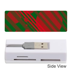 Red And Green Abstract Design Memory Card Reader (stick) 