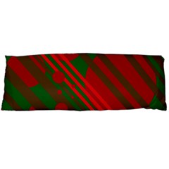 Red And Green Abstract Design Body Pillow Case (dakimakura)