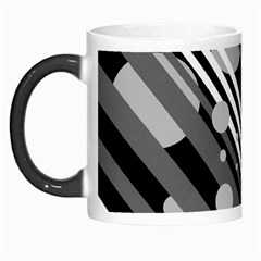 Gray Lines And Circles Morph Mugs by Valentinaart