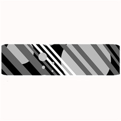 Gray Lines And Circles Large Bar Mats