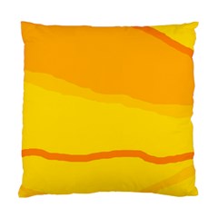 Yellow Decorative Design Standard Cushion Case (two Sides) by Valentinaart