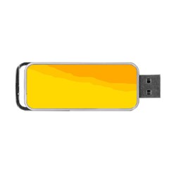 Yellow Decorative Design Portable Usb Flash (two Sides)