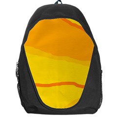 Yellow Decorative Design Backpack Bag by Valentinaart