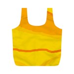 Yellow decorative design Full Print Recycle Bags (M)  Front