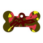 Abstract design Dog Tag Bone (One Side) Front