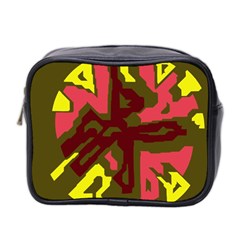 Abstract Design Mini Toiletries Bag 2-side by Valentinaart