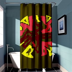 Abstract Design Shower Curtain 36  X 72  (stall)  by Valentinaart