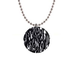 Black And White Elegant Pattern Button Necklaces by Valentinaart