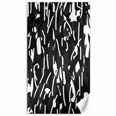 Black And White Elegant Pattern Canvas 40  X 72   by Valentinaart