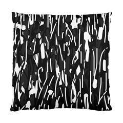 Black And White Elegant Pattern Standard Cushion Case (one Side) by Valentinaart