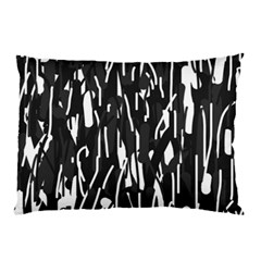 Black And White Elegant Pattern Pillow Case (two Sides)