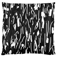 Black And White Elegant Pattern Large Cushion Case (one Side) by Valentinaart