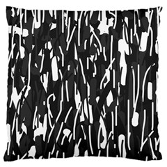 Black And White Elegant Pattern Standard Flano Cushion Case (two Sides) by Valentinaart