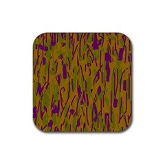 Decorative Pattern  Rubber Coaster (square)  by Valentinaart