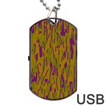 Decorative pattern  Dog Tag USB Flash (Two Sides)  Front