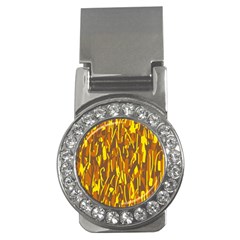 Yellow Pattern Money Clips (cz)  by Valentinaart