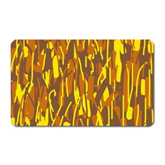 Yellow Pattern Magnet (rectangular) by Valentinaart