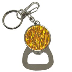 Yellow Pattern Bottle Opener Key Chains by Valentinaart