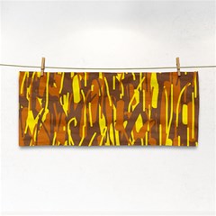 Yellow Pattern Hand Towel