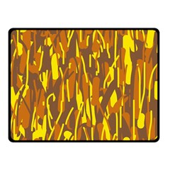 Yellow Pattern Fleece Blanket (small)