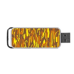 Yellow Pattern Portable Usb Flash (two Sides)