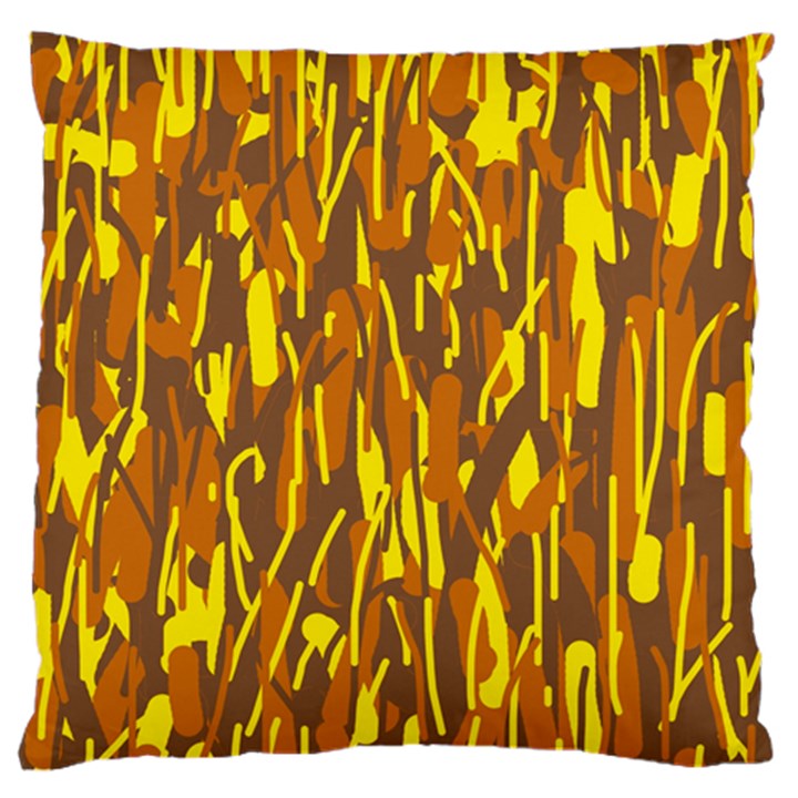 Yellow pattern Standard Flano Cushion Case (Two Sides)