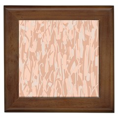 Pink Pattern Framed Tiles by Valentinaart