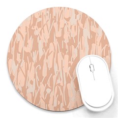 Pink Pattern Round Mousepads by Valentinaart