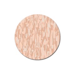 Pink Pattern Magnet 3  (round) by Valentinaart